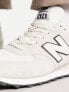 Фото #4 товара New Balance 574 trainers in off white and black