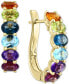 ფოტო #1 პროდუქტის EFFY® Multi-Gemstone (2-1/8 ct. t.w.) Hoop Earrings in 14k Gold