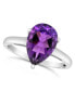 Фото #1 товара Кольцо Macy's Amethyst 14K White Gold