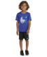 ფოტო #7 პროდუქტის Toddler & Little Boys 2-Pc. Soccer Ball Logo Graphic T-Shirt & 3-Stripes Colorblocked Mesh Shorts Set