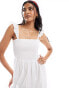 Фото #2 товара Miss Selfridge cami sundress in white poplin