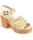 ფოტო #1 პროდუქტის Women's Addisyn Woven Platform Sandals