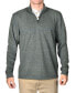 Фото #1 товара Men's Stretch Quarter-Zip Long-Sleeve Topstitched Sweater