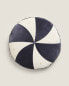 Children’s round velvet fuzzy cushion