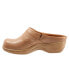 Фото #4 товара Softwalk Aurora S2250-253 Womens Brown Narrow Leather Clog Flats Shoes