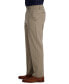 Men's Premium Classic-Fit Wrinkle-Free Stretch Elastic Waistband Dress Pants