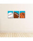 Фото #3 товара Go, Fight, Win - Sports Wall Art Room Decor - 7.5 x 10 inches - Set of 3 Prints