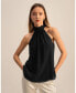 Women's Silk Georgette Halter Neck Top for Women