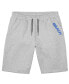 ფოტო #1 პროდუქტის Men's Gray Wordmark Fleece Shorts