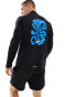 Nike Running Energy graphic Element 1/2 zip sweatshirt in black