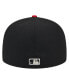 ფოტო #3 პროდუქტის Men's Black Boston Red Sox Metallic Camo 59FIFTY Fitted Hat