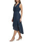 ფოტო #3 პროდუქტის Women's Trellis Surplice-Neck Midi Dress