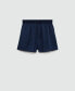 ფოტო #2 პროდუქტის Women's Elastic Waist Lyocell Shorts