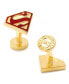 Фото #1 товара Запонки эмалированные латунные Superman Shield Cufflinks от Cufflinks Inc.