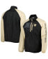 ფოტო #2 პროდუქტის Men's Black, Gold Army Black Knights Point Guard Raglan 1/4-Zip Jacket