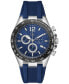 ფოტო #1 პროდუქტის Gc Audacious Men's Swiss Silver-Tone Stainless Steel Strap Watch 44mm