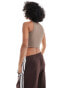 Фото #8 товара adidas Originals rib tank top in brown