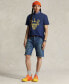 ფოტო #4 პროდუქტის Men's 9.5-Inch Vintage Classic-Fit Denim Shorts