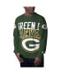 ფოტო #1 პროდუქტის Men's Green Green Bay Packers Clutch Hit Long Sleeve T-shirt