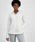 ფოტო #1 პროდუქტის Women's Relaxed Quilted Quarter-Zip Sweater, Created for Macy's