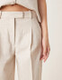 Фото #3 товара Abercrombie & Fitch co-ord high rise ankle grazing tapered trouser in light grey