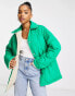 Фото #6 товара ASOS DESIGN reversible quilt lined jacket in stone and green