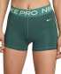 ფოტო #1 პროდუქტის Women's Pro Dri-FIT Mid-Rise 3" Printed Shorts