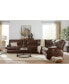 Фото #17 товара Binardo 136" 6 Pc Zero Gravity Leather Sectional with 2 Power Recliners and 1 Console, Created for Macy's