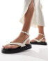 RAID Maysee toe thong flatform sandals in cream