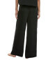 Barefoot Dreams Washed Satin Piped Wide Leg Pant Women's Black Xs