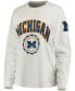 Фото #4 товара Women's White Michigan Wolverines Edith Long Sleeve T-shirt