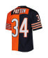 Men's Walter Payton Navy and Orange Chicago Bears 1985 Split Legacy Replica Jersey