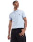 French Connection single tipped polo in sky blue