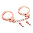 Фото #1 товара Наручники LATETOBED BDSM LINE Rose Gold Color Cuffs с ключами в форме черепа