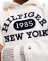 Фото #4 товара Tommy Hilfiger monotype collegiate hoodie in ancient white