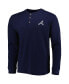 Фото #3 товара Men's Atlanta Braves Navy Maverick Long Sleeve T-shirt