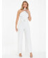 ფოტო #1 პროდუქტის Women's Asymmetrical Palazzo Jumpsuit