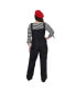 Фото #2 товара Plus Size Wide Leg Overall Dungaree Pants