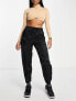 Фото #3 товара ASOS DESIGN Hourglass satin seam detail jogger in black