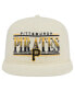 Men's Cream Pittsburgh Pirates Throwback Bar Golfer Corduroy Snapback Hat