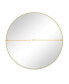 Фото #4 товара 39" Gold Metal Framed Circular Wall Mirror