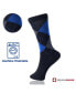 ფოტო #5 პროდუქტის 6 Pack Mens Cotton Dress Socks Mid Calf Argyle Pattern Solids Set