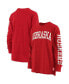 Women's Scarlet Nebraska Huskers Plus Size Two-Hit Canyon Long Sleeve T-shirt Красный, 2X - фото #1