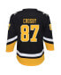 Big Boys Sidney Crosby Black Pittsburgh Penguins 2021/22 Alternate Replica Player Jersey