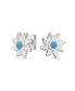 Фото #1 товара Southwestern Native American Style Eagle Wings Western Natural Turquoise Stud Earrings For Women Sterling Silver