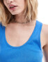 Фото #3 товара Weekday Ruby semi-sheer tank top in blue