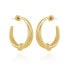 ფოტო #1 პროდუქტის Gold-Tone Open Knotted Hoop C Earrings