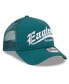 Фото #1 товара Men's Midnight Green Philadelphia Eagles Caliber Trucker 9FORTY Adjustable Hat
