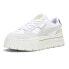 Puma Mayze Stack Luxe Platform Womens White Sneakers Casual Shoes 38985306