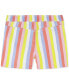 ფოტო #2 პროდუქტის Little Girls Striped Denim Shorts